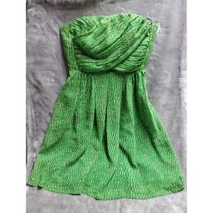 BROADWAY & BROOME women's size 0 Green Sleeveless mini dress Build In Bra